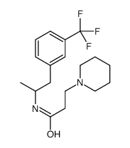 N-[α-Methyl-m-(trifluoromethyl)phenethyl]-3-piperidinopropionamide Structure