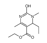 5-Pyrimidinecarboxylicacid,6-ethyl-1,2,3,6-tetrahydro-1,4-dimethyl-2-oxo-,ethylester(9CI)结构式