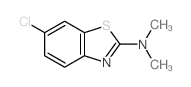 2-Benzothiazolamine,6-chloro-N,N-dimethyl-结构式