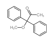 1-methoxy-1,1-diphenyl-propan-2-one结构式