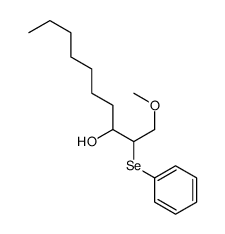 1-methoxy-2-phenylselanyldecan-3-ol结构式