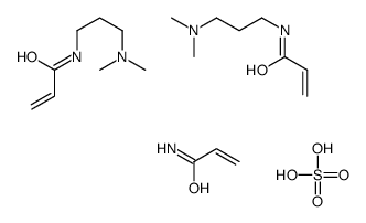 N-[3-(dimethylamino)propyl]prop-2-enamide,prop-2-enamide,sulfuric acid Structure