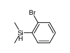 (o-bromophenyl)(dimethyl)silane结构式