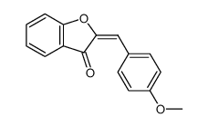 E-2-[(4-methoxyphenyl)methylene]benzo[b]furan-3-one结构式