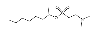 octan-2-yl 2-(dimethylamino)ethane-1-sulfonate结构式