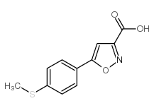5-(4-(methylthio)phenyl)isoxazole-3-carboxylic acid picture