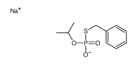 sodium benzylsulfanyl-oxido-oxo-propan-2-yloxy-phosphorane结构式
