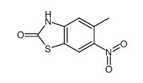 2(3H)-Benzothiazolone,5-methyl-6-nitro-(9CI)结构式