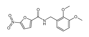 N-[(2,3-dimethoxyphenyl)methyl]-5-nitrofuran-2-carboxamide结构式