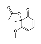 6-acetyloxy-5-methoxy-6-methyl-cyclohexa-2,4-dienone Structure