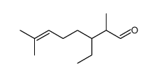 dimethyl-2,7 ethyl-3 octene-6 al结构式