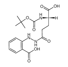 2-[N'-((S)-4-tert-Butoxycarbonylamino-4-carboxy-butyryl)-hydrazino]-benzoic acid结构式