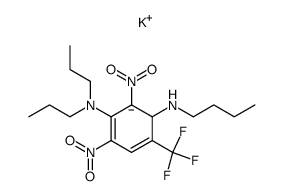 potassium 6-(butylamino)-2-(dipropylamino)-1,3-dinitro-5-(trifluoromethyl)cyclohexa-2,4-dien-1-ide Structure