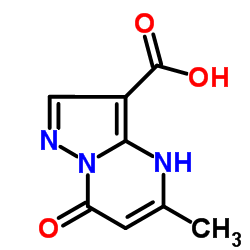 5-METHYL-7-OXO-4,7-DIHYDRO-PYRAZOLO[1,5-A]PYRIMIDINE-3-CARBOXYLIC ACID结构式