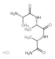 H-Ala-Ala-Ala-NH2 · HCl结构式