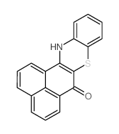 13H-naphtho<1',8':3,4,5>cyclohexa<1,2-b><1,4>benzothiazin-6-one结构式