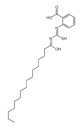 2-(hexadecanoylcarbamothioylamino)benzoic acid结构式