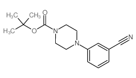 tert-butyl 4-(3-cyanophenyl)piperazine-1-carboxylate Structure