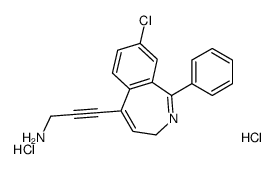3-(8-Chloro-1-phenyl-3H-2-benzazepin-5-yl)-2-propyn-1-amine dihydrochl oride Structure