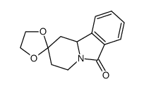 1',3',4',10b'-tetrahydro-6'H-spiro[1,3-dioxolane-2,2'-pyrido[2,1-a]isoindol]-6'-one结构式