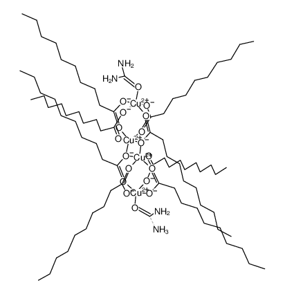 [(Cu2(O2CC9H19)4(urea))2] Structure