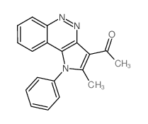 1-(2-methyl-1-phenylpyrrolo[3,2-c]cinnolin-3-yl)ethanone结构式