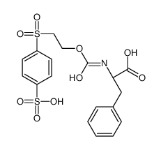 (2S)-3-phenyl-2-[2-(4-sulfophenyl)sulfonylethoxycarbonylamino]propanoic acid Structure