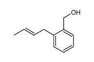 Benzenemethanol, 2-(2E)-2-butenyl- (9CI) structure