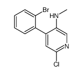 4-(2-bromophenyl)-6-chloro-N-methylpyridin-3-amine结构式