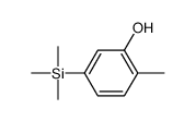 2-methyl-5-trimethylsilylphenol结构式