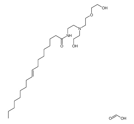 formic acid, compound with N-[2-[[2-(2-hydroxyethoxy)ethyl](2-hydroxyethyl)amino]ethyl]oleamide (1:1) Structure