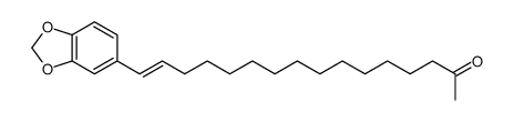16-(1,3-benzodioxol-5-yl)hexadec-15-en-2-one结构式