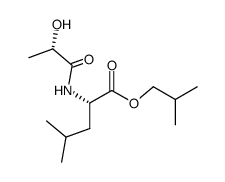 N-<(S)-lactoyl>-(S)-leucine isobutyl ester结构式