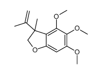4,5,6-trimethoxy-3-methyl-3-prop-1-en-2-yl-2H-1-benzofuran Structure