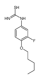 (3-fluoro-4-pentoxyphenyl)thiourea Structure