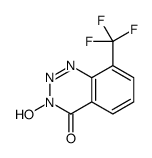 3-hydroxy-8-(trifluoromethyl)-1,2,3-benzotriazin-4-one结构式