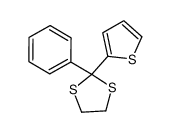 1,3-DITHIOLANE, 2-PHENYL-2-(2-THIENYL)- Structure