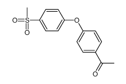 1-[4-(4-methylsulfonylphenoxy)phenyl]ethanone结构式