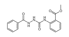 methyl 2-(2-benzoylhydrazine-1-carboxamido)benzoate结构式