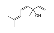 3,7-dimethylocta-1,4,6-trien-3-ol结构式