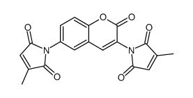 3,6-di(3'-methylmaleimidyl)chromen-2-one结构式