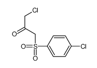 1-chloro-3-(4-chlorophenyl)sulfonylpropan-2-one结构式