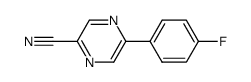 5-(4-fluorophenyl)-2-pyrazine-carbonitrile Structure