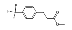 Benzenepropanoic acid, 4-(trifluoromethyl)-, Methyl ester Structure