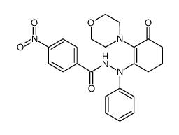 N'-(2-morpholino-3-oxocyclohex-1-en-1-yl)-4-nitro-N'-phenylbenzohydrazide结构式