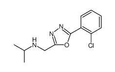 1,3,4-Oxadiazole-2-methanamine, 5-(2-chlorophenyl)-N-(1-methylethyl) Structure