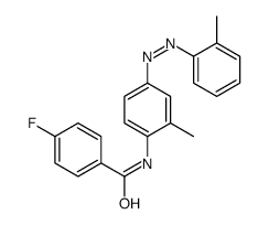 4-fluoro-N-[2-methyl-4-[(2-methylphenyl)diazenyl]phenyl]benzamide Structure
