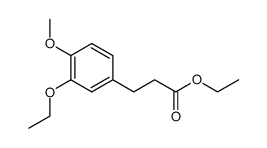 3-(3-ethoxy-4-methoxy-phenyl)-propionic acid ethyl ester结构式