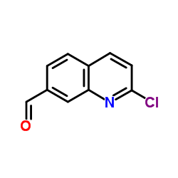 2-Chloro-7-quinolinecarboxaldehyde结构式