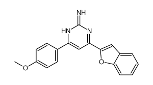 4-(1-benzofuran-2-yl)-6-(4-methoxyphenyl)pyrimidin-2-amine Structure